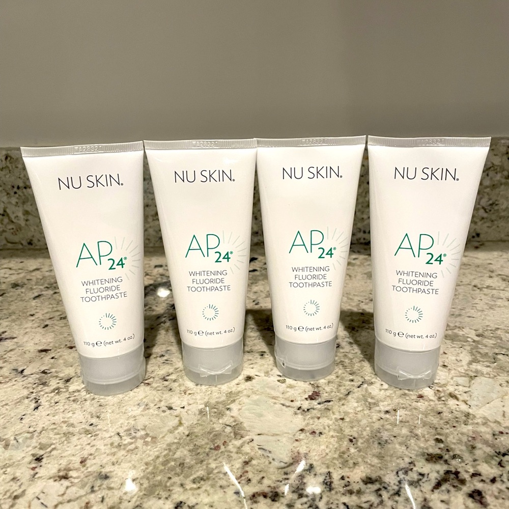 Four (4) Nuskin AP24 Whitening Fluoride Toothpaste. Exp 11/2026